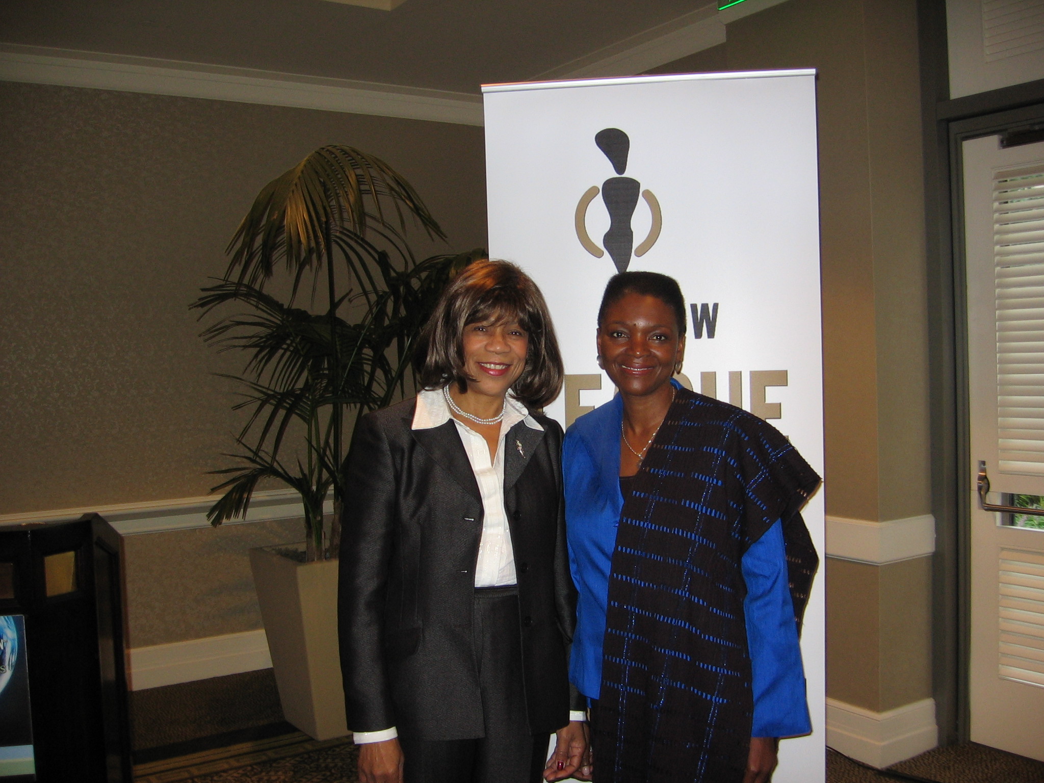 Yvonne Brown and Baroness Valarie Amos, Leader of the House of Lords, UK